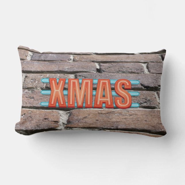 XMAS Sign Lumbar Cushion (Front)