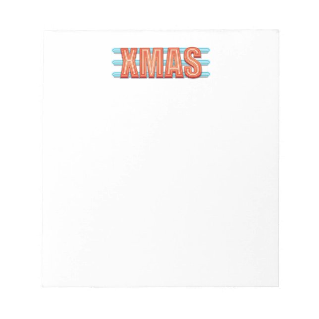 XMAS Sign Notepad (Front)