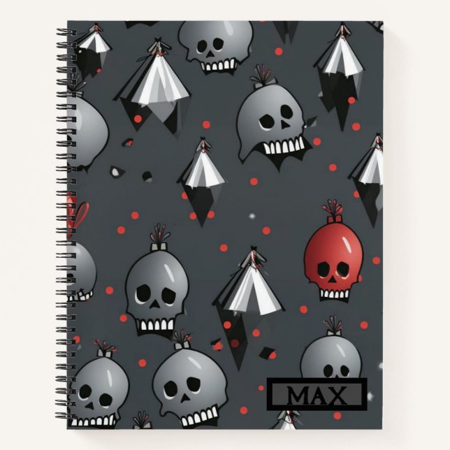 Xmas Skull Notebook (Front)