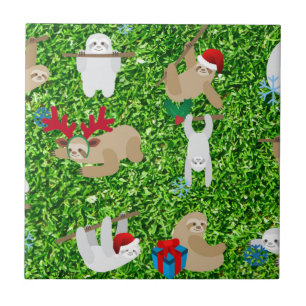 xmas sloth tile