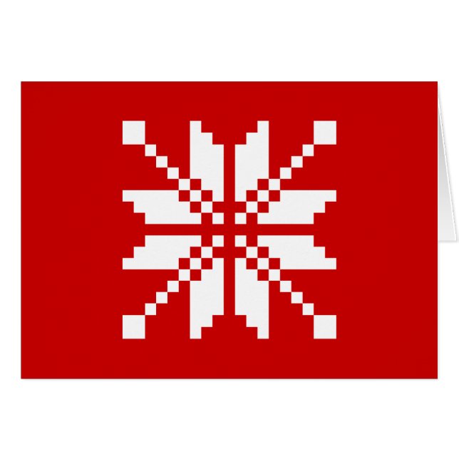Xmas Snowflake Christmas Pattern (Front Horizontal)