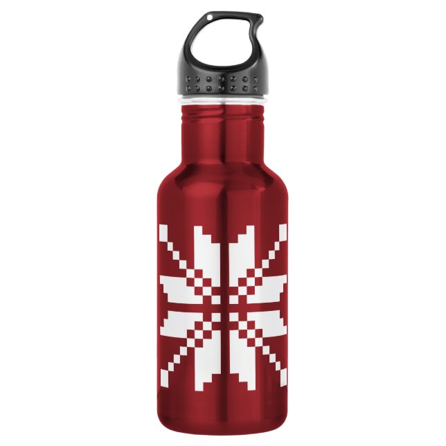 Xmas Snowflake Christmas Pattern 532 Ml Water Bottle (Front)