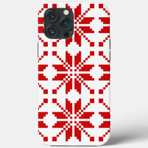 Xmas Snowflake Christmas Pattern iPhone 13 Pro Max Case