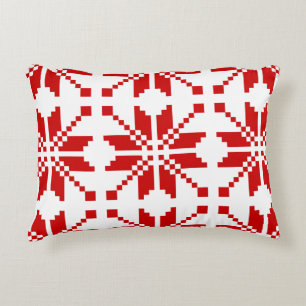 Xmas Snowflake Christmas Pattern Decorative Cushion