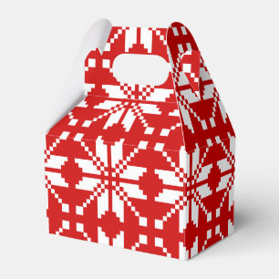 Xmas Snowflake Christmas Pattern Favour Box
