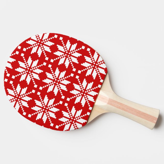 Xmas Snowflake Christmas Pattern Ping Pong Paddle (Side)