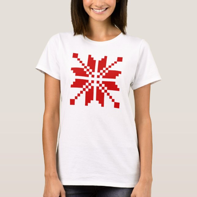 Xmas Snowflake Christmas Pattern T-Shirt (Front)