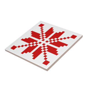 Xmas Snowflake Christmas Pattern Tile