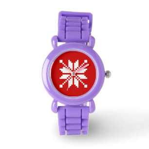 Xmas Snowflake Christmas Pattern Watch