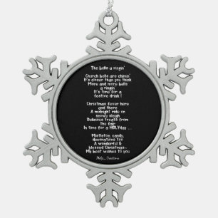 Xmas snowflake decoration /poem