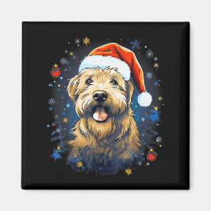 Xmas Soft-coated Wheaten Terrier Dog Christmas Men Magnet