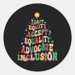 Xmas Special Education Teacher Funny Sped Teacher Classic Round Sticker