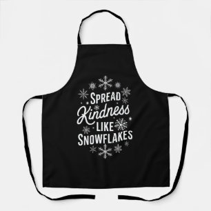 Xmas Spread Kindness Like Snowflakes Christmas  Apron
