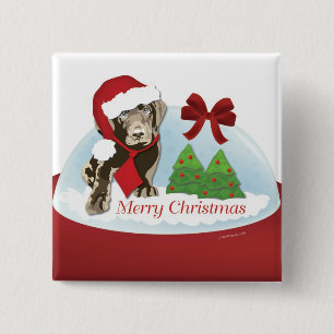 Xmas square button