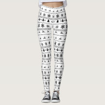 Xmas Sweater pattern, black on white