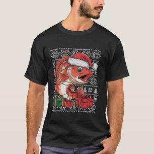 Xmas Sweater Style Ugly Santa Hat Redfish Christma