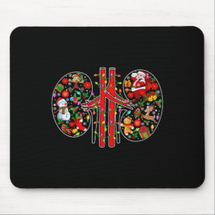 Xmas Symbols Santa Elf Kidneys Shape Dialysis Tech Mouse Pad