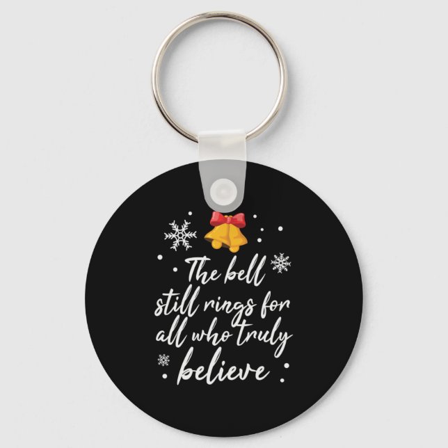 Xmas The Bell Still Rings Key Ring (Front)