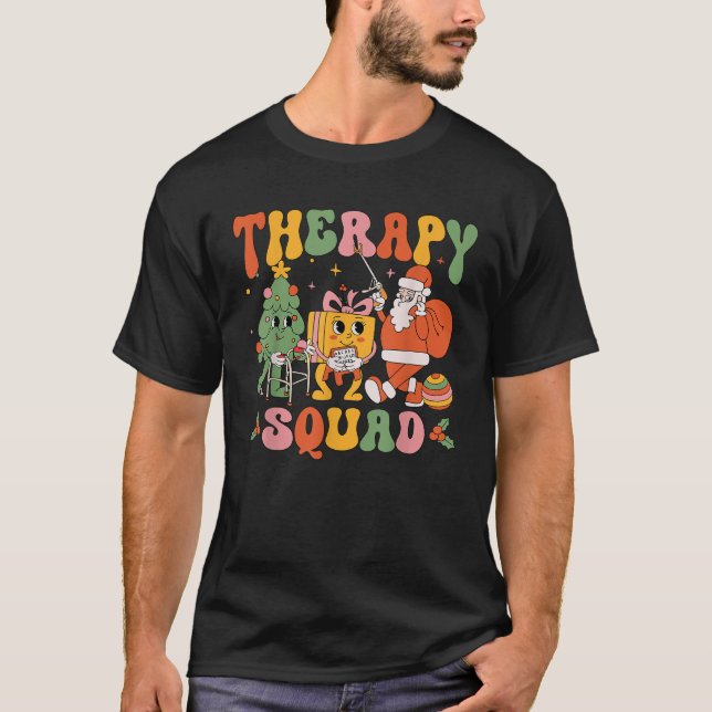 Xmas Therapy Squad SLP OT PT Physical Team Squad C T-Shirt (Front)