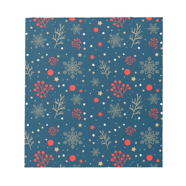 Xmas Tree And Star Notepad (Front)
