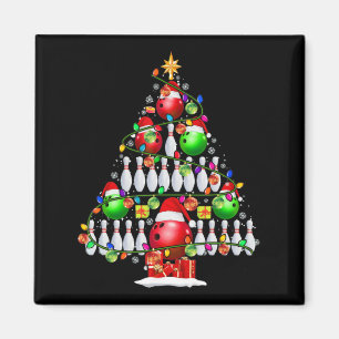 Xmas Tree Bowling Xmas Lights Santa Bowling Ball P Magnet