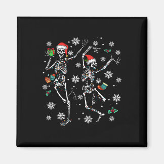 Xmas Tree Christmas Lights Christmas Skeleton Danc Magnet