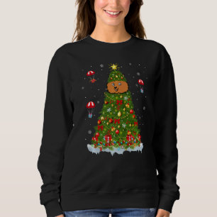 Xmas Tree Decorations Lights Santa Quokka Christma Sweatshirt