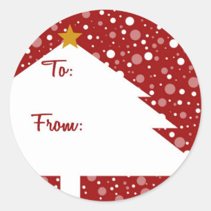 Xmas Tree Gift Sticker
