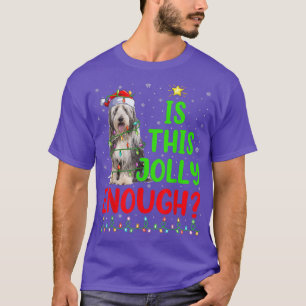Xmas Tree Is This Jolly Enough Bearded Collie Chri T-Shirt