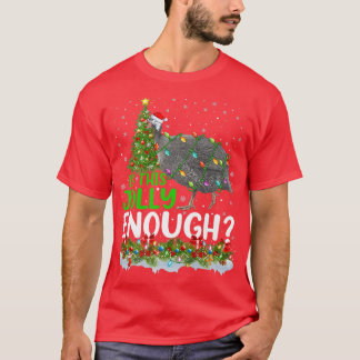 Xmas Tree Is This Jolly Enough Guinea Fowl Bird Ch T-Shirt