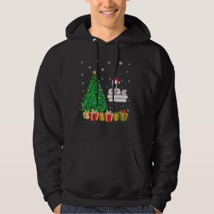 Xmas Tree Lighting Santa Hat Assistant Principal C Hoodie