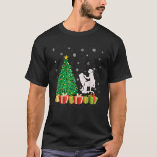 Xmas Tree Lighting Santa Hat Dental Assistant Chri T-Shirt
