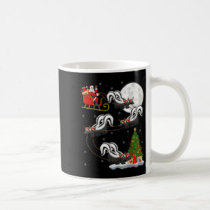 Xmas Tree Lighting Santa Riding Skunk Christmas Coffee Mug