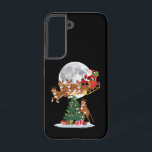 Xmas Tree Lights Funny Santa Riding Cheetah  Samsung Galaxy Case<br><div class="desc">Xmas Tree Lights Funny Santa Riding Cheetah Christmas</div>