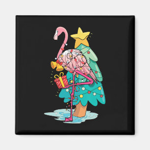 Xmas Tree Lights Tropical Flamingo Animal Christma Magnet