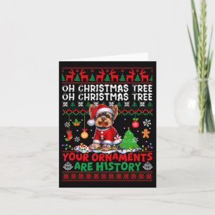 Xmas Tree Ornaments Are History Sweater Yorkshire Card