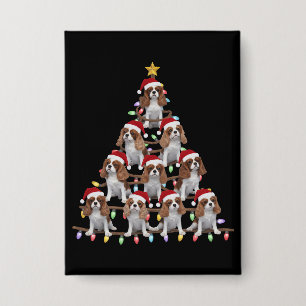 Xmas Tree Santa Cavalier King Charles Spaniel Dog