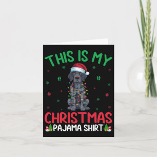 Xmas Tree Santa German Shorthaired Pointer Dog Chr Card
