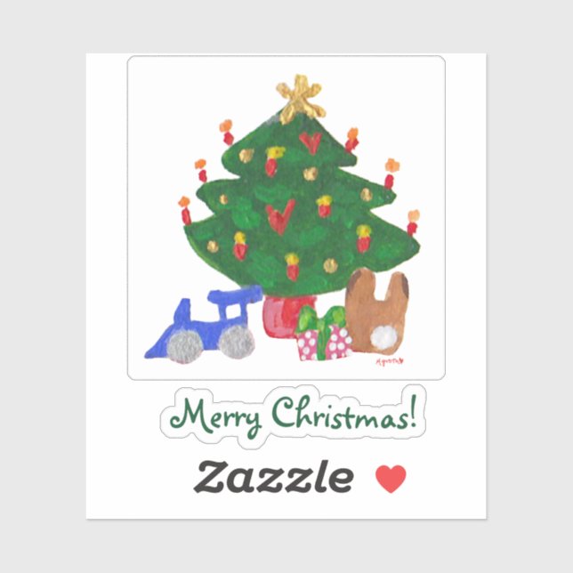 Xmas Tree sticker! (Sheet)
