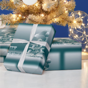 Xmas tree wrapping paper
