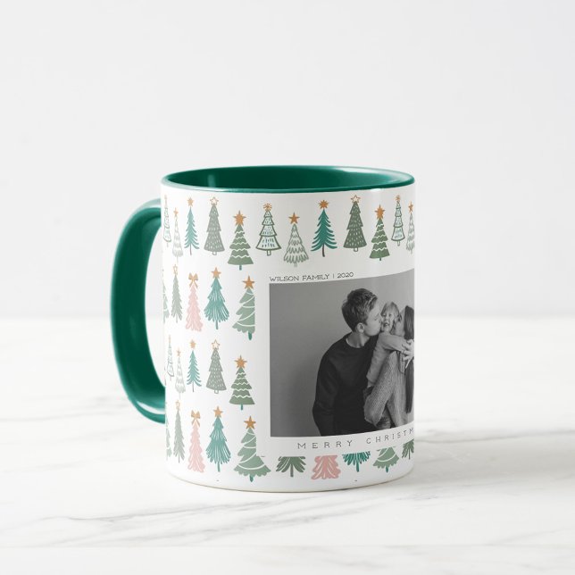 Xmas Trees Coloured Noel Christmas Mug (Creator Uploaded)