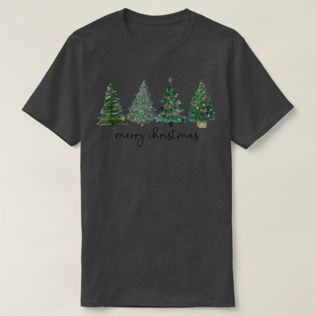 Xmas Trees Merry Christmas Xmas Holiday Xmas Tree  T-Shirt (Design Front)