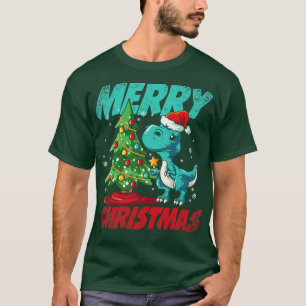 Xmas Trex Dinosaur Merry Christmas 2 T-Shirt
