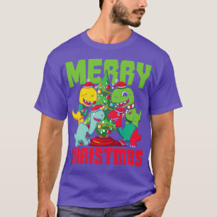 Xmas Trex Dinosaur Merry Christmas T-Shirt