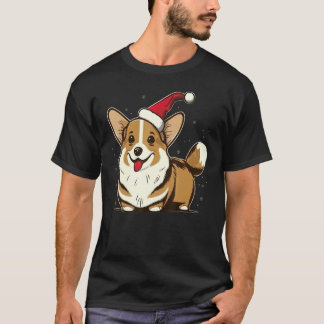 Xmas Welsh Corgi Santa on Christmas Welsh Corgi 1 T-Shirt