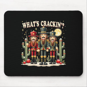 Xmas Western Nutcracker What's Crackin' Christmas Mouse Pad