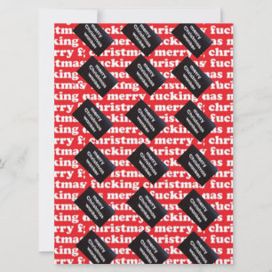 Xmas Wrapping Paper for that wanker in your life! Holiday Card