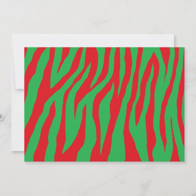 Xmas Zebra Invitation (Front)