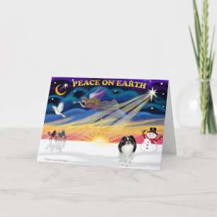 XmasSunrise-Japanese Chin Holiday Card