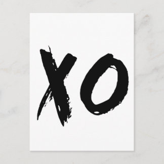 XO Brush Minimal Postcard